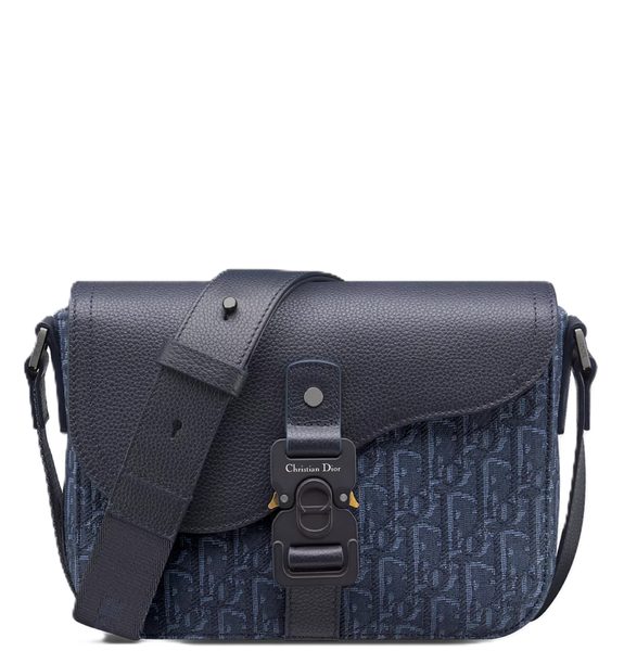  Túi Nam Dior Small Saddle Messenger Flap 'Navy Blue' 