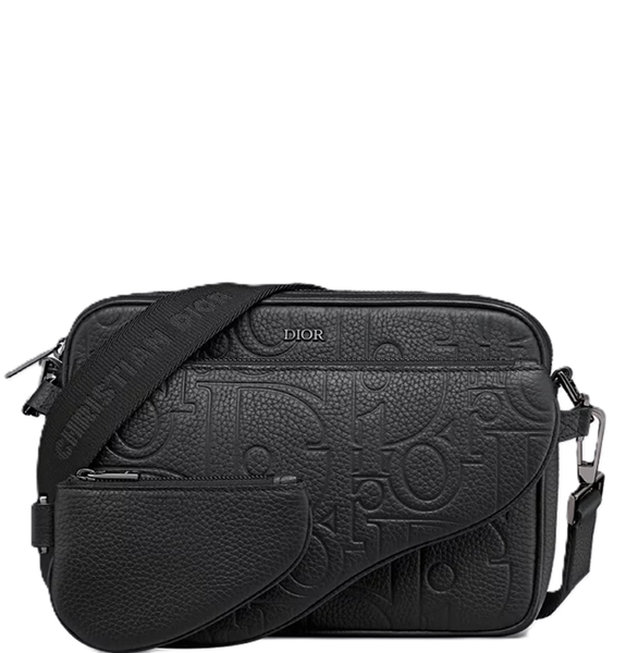  Túi Nam Dior Saddle Triple Pouch 'Black' 