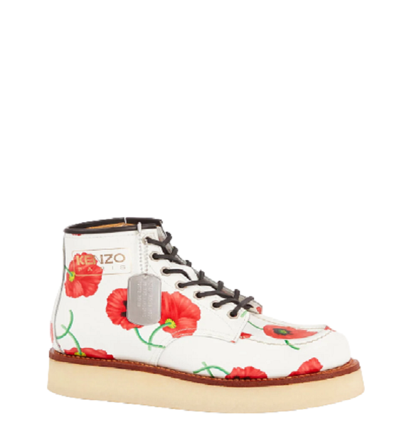  Giày Kenzo Nam Kenzoyama Ankle Boots White 