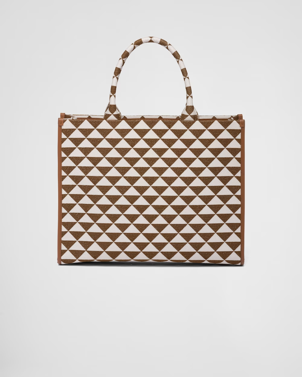  Túi Nữ Prada Large Symbole Embroidered Fabric 'Tabacco' 