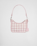  Túi Nữ Prada Re-edition Straw Shoulder Bag 'Alabastro' 