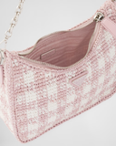  Túi Nữ Prada Re-edition Straw Shoulder Bag 'Alabastro' 