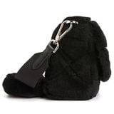  Túi Nữ Prada logo shearling 'Black' 
