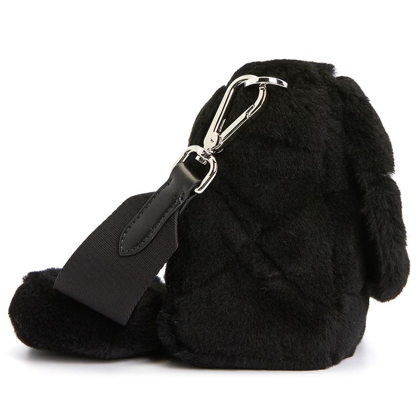  Túi Nữ Prada logo shearling 'Black' 