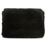  Túi Nữ Prada logo shearling 'Black' 
