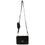  Túi Nữ Prada logo shearling 'Black' 