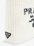  Túi Prada Logo Large Straw Tote Bag 'White' 