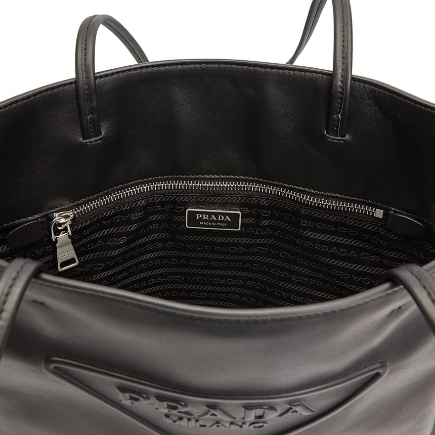  Túi Nữ Prada Logo Tote 'Black' 