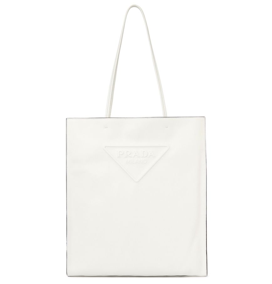  Túi Nữ Prada Logo Tote 'White' 