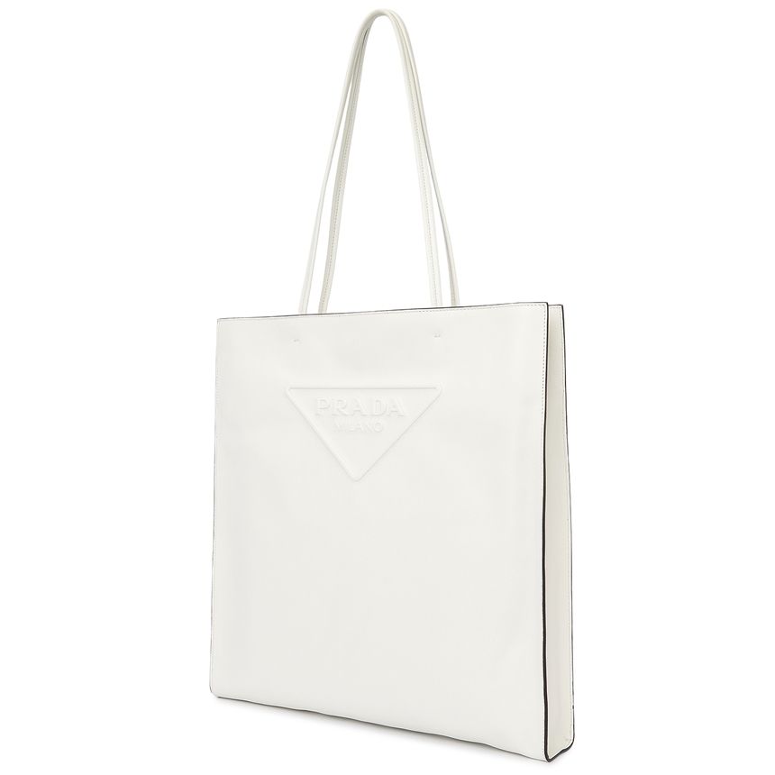  Túi Nữ Prada Logo Tote 'White' 