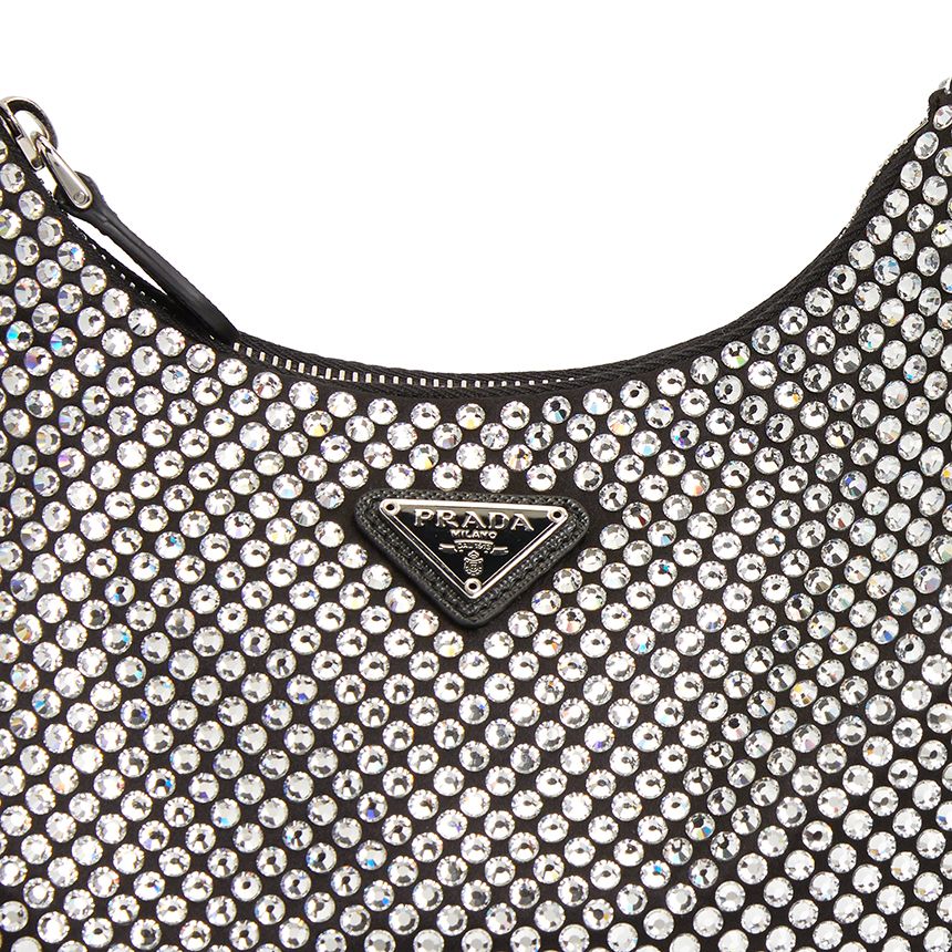  Túi Nữ Prada Reedition 2005 Crystal 'Silver' 