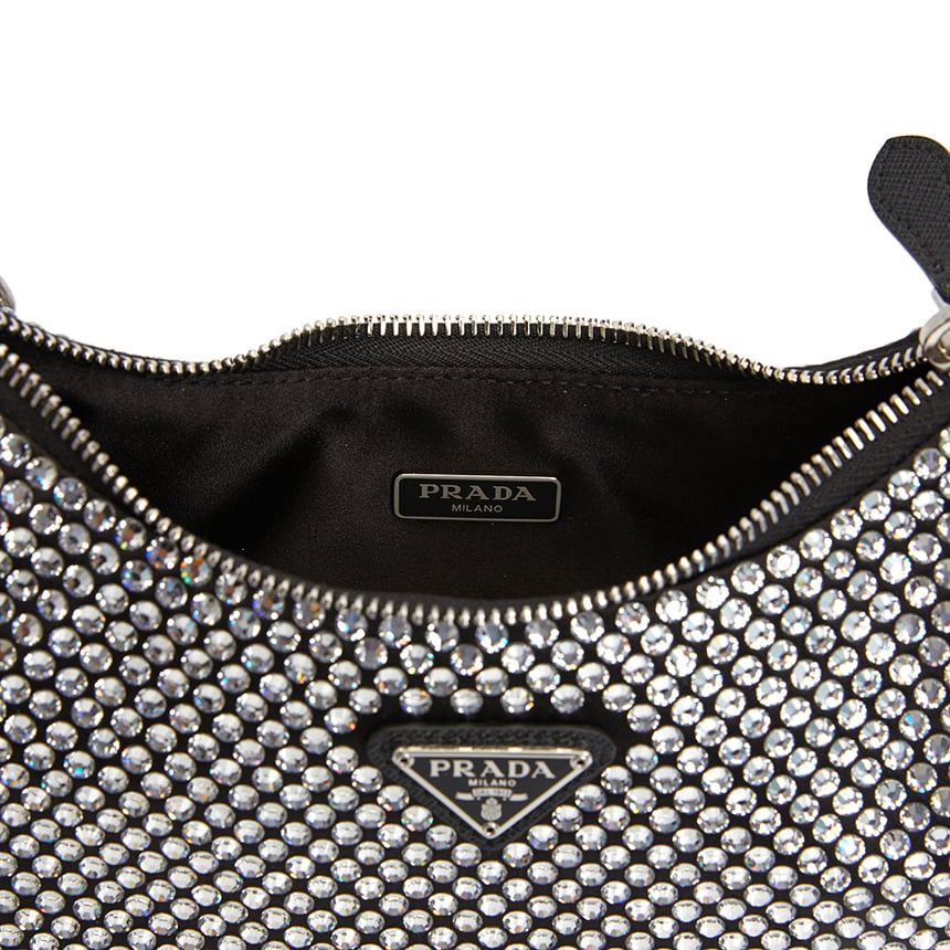  Túi Nữ Prada Reedition 2005 Crystal 'Silver' 