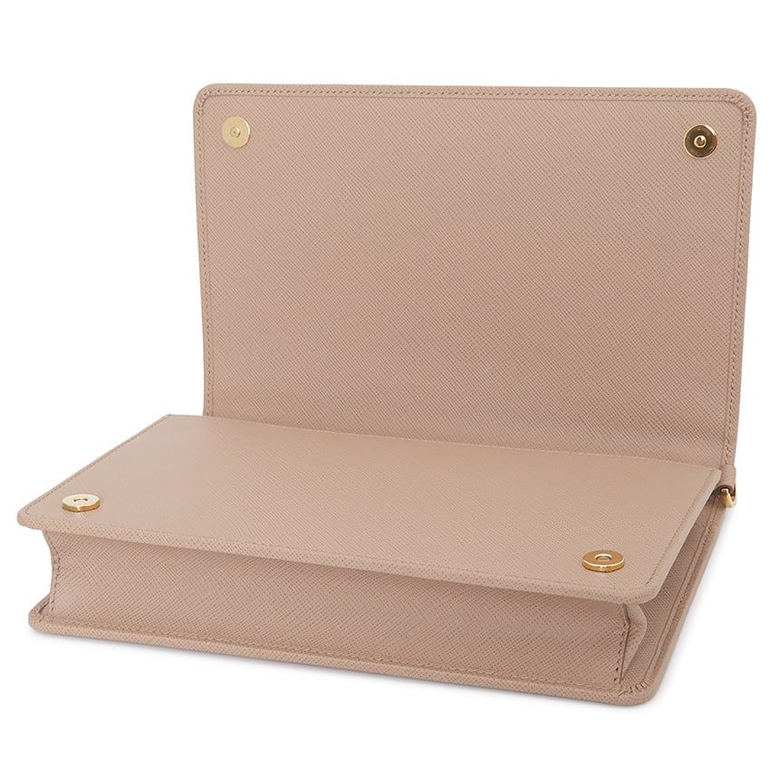  Túi Nữ Prada Saffiano Lux Mini 'Pink Beige' 