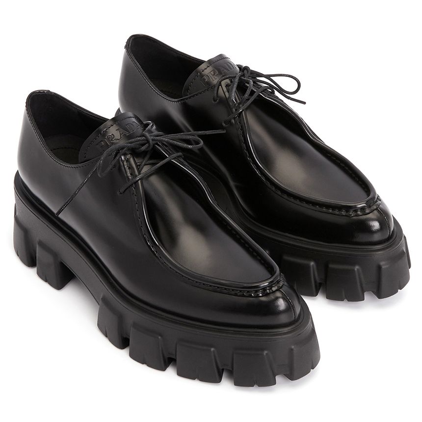  Giày Nữ Prada Logo Monolith Pointy 'Black' 