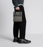  Túi Nam Dior Safari North-South Tote Bag 'Black Beige' 