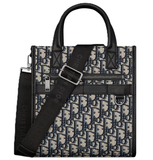  Túi Nam Dior Safari North-South Tote Bag 'Black Beige' 