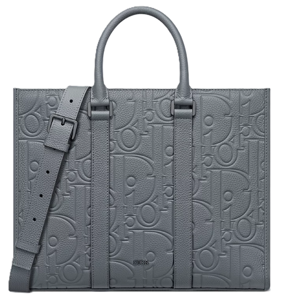  Túi Nam Dior Medium East-West Tote Bag 'Grey' 