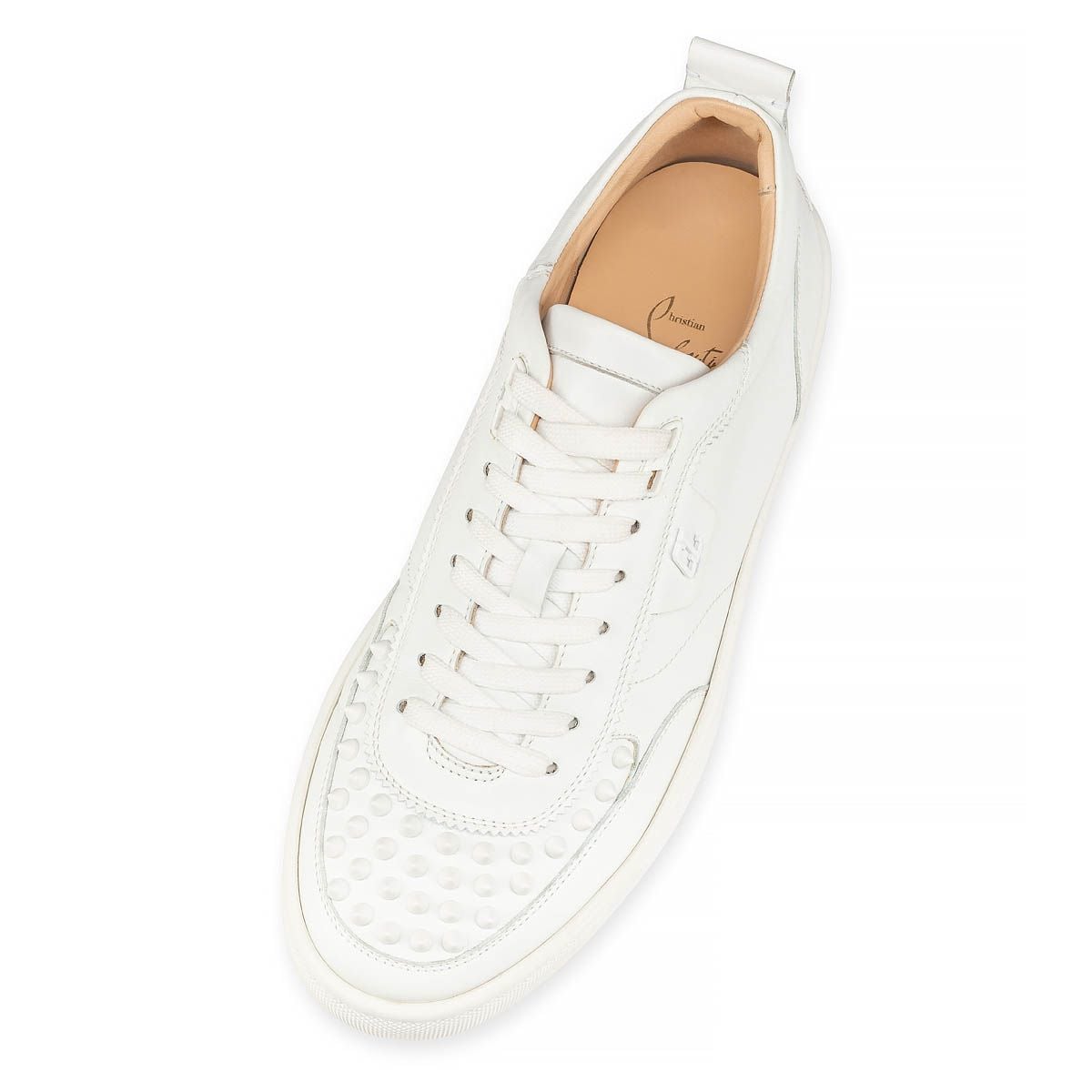  Giày Nam Christian Louboutin Happyrui Spikes 'Bianco' 