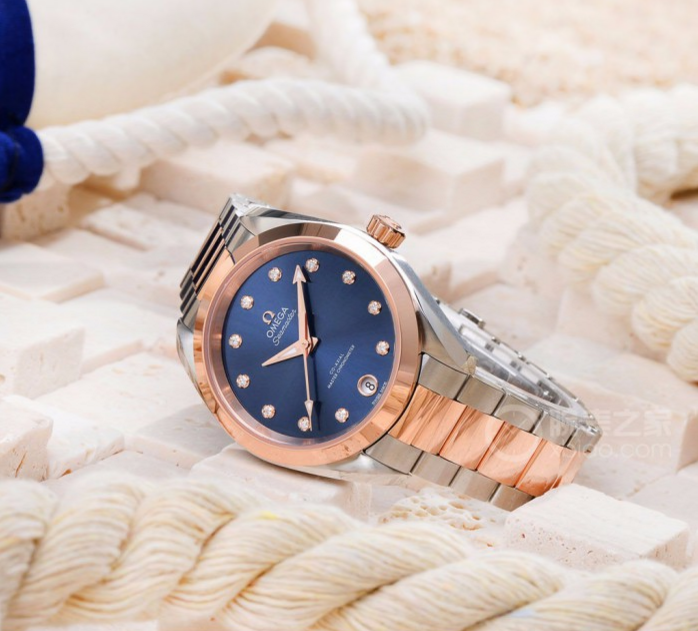  Đồng Hồ OMEGA Seamaster Aqua Terra Automatic Chronometer Diamond Blue Dial 