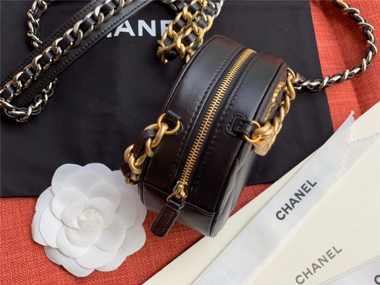  Túi Nữ Chanel Clutch On Chain Gold Silver Tone 'Black' 