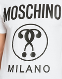  Áo Nam Moschino Cotton Double Question Mark 'White' 