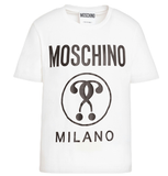  Áo Nam Moschino Cotton Double Question Mark 'White' 