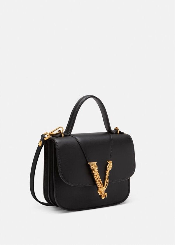  Túi Nữ Versace Virtus Small 'Black' 
