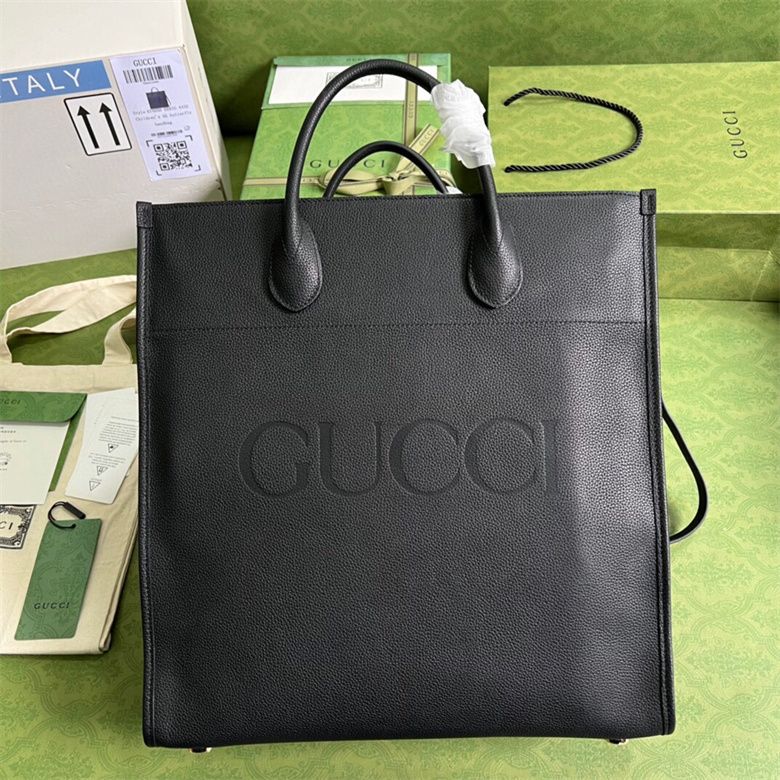  Túi Nữ Gucci Large Tote With Gucci Logo 'Black' 