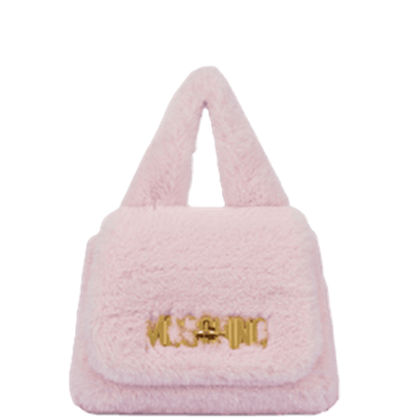  Túi Nữ Moschino Small Logo Furry Bag 'Confetti Pink' 