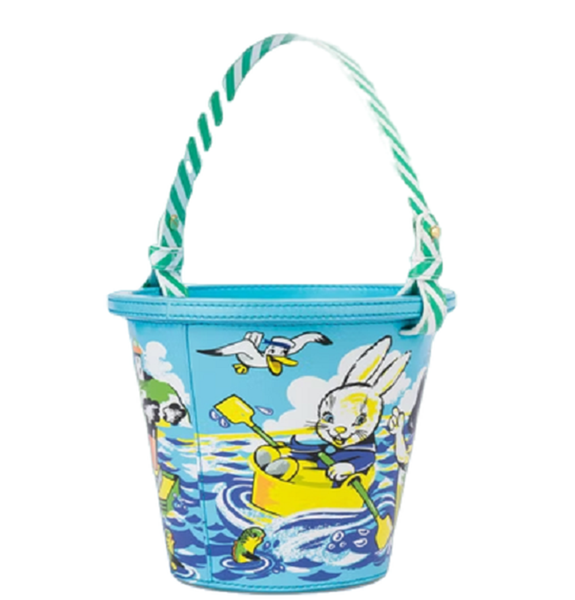  Túi Moschino Nữ Beach Bucket Light Blue 