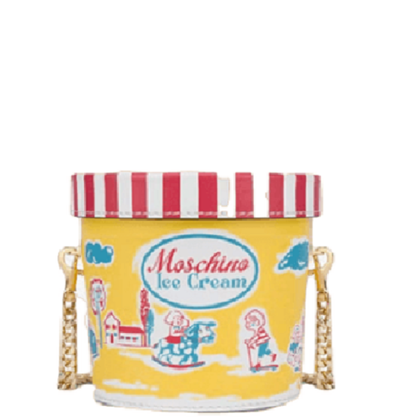  Túi Moschino Nữ Ice Cream Tub Yellow 