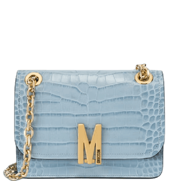  Túi Moschino Nữ M Bag Coco Print 'Blue' 