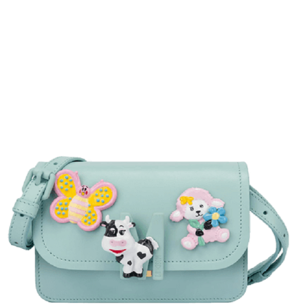  Túi Nữ Moschino M Animal Patches Shoulder Bag 'Light Green' 