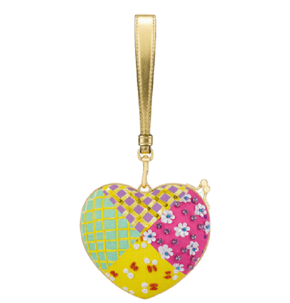  Túi Nữ Moschino Patchwork Embroidery Heart Bag 'Multicoloured' 