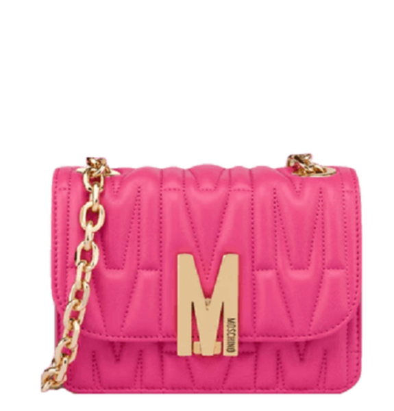  Túi Moschino Nữ Quilted M 'Pink' 