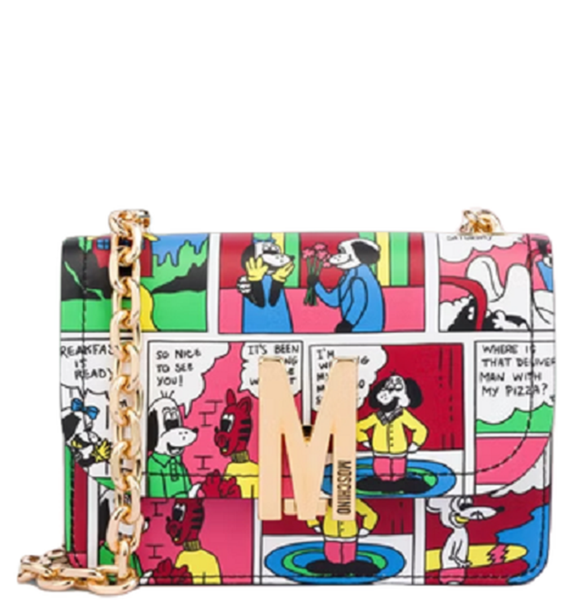 Túi Moschino Nữ Shoulder M Bag Comics 