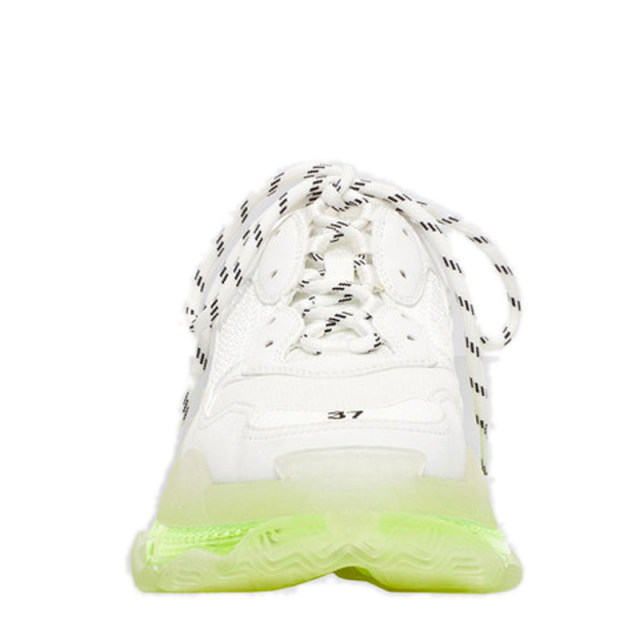  Giày Nữ Balenciaga Triple S Clear Sole Sneaker Athletic 'White Neon' 