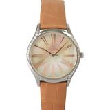  Đồng Hồ OMEGA De Ville Tresor Quartz Diamond White Mother of Pearl Dial 