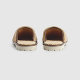  Giày Nữ Gucci The North Face x Gucci Slipper Merino Wool 'Beige' 