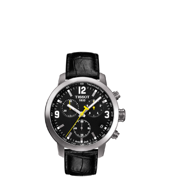  Đồng Hồ Nam Tissot PRC 200 Chronograph 'Black' Dial 