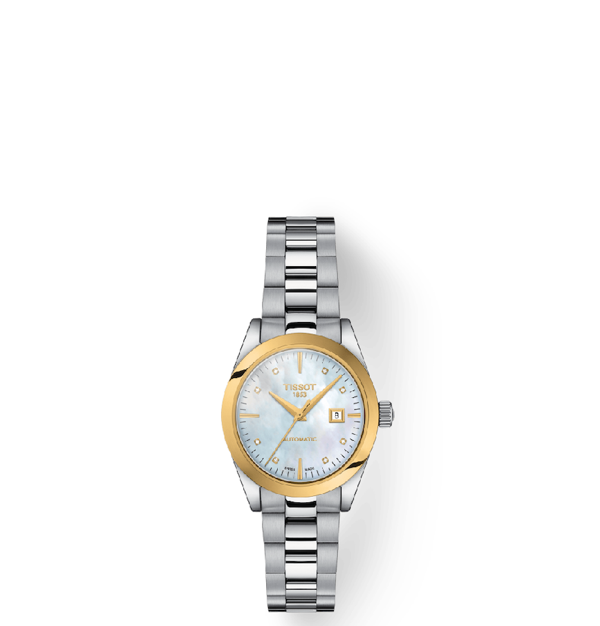  Đồng Hồ Nữ Tissot Automatic Diamond 10.4 Dial 'Gold' 