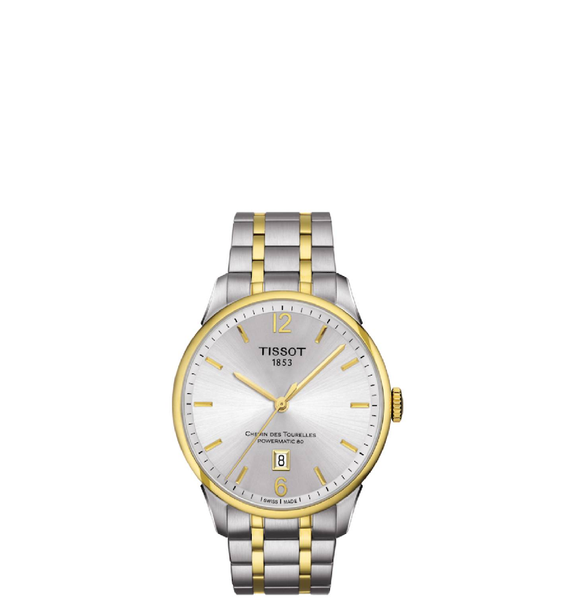  Đồng Hồ Nam Tissot Luxury Automatic Silver Dial Two-tone 