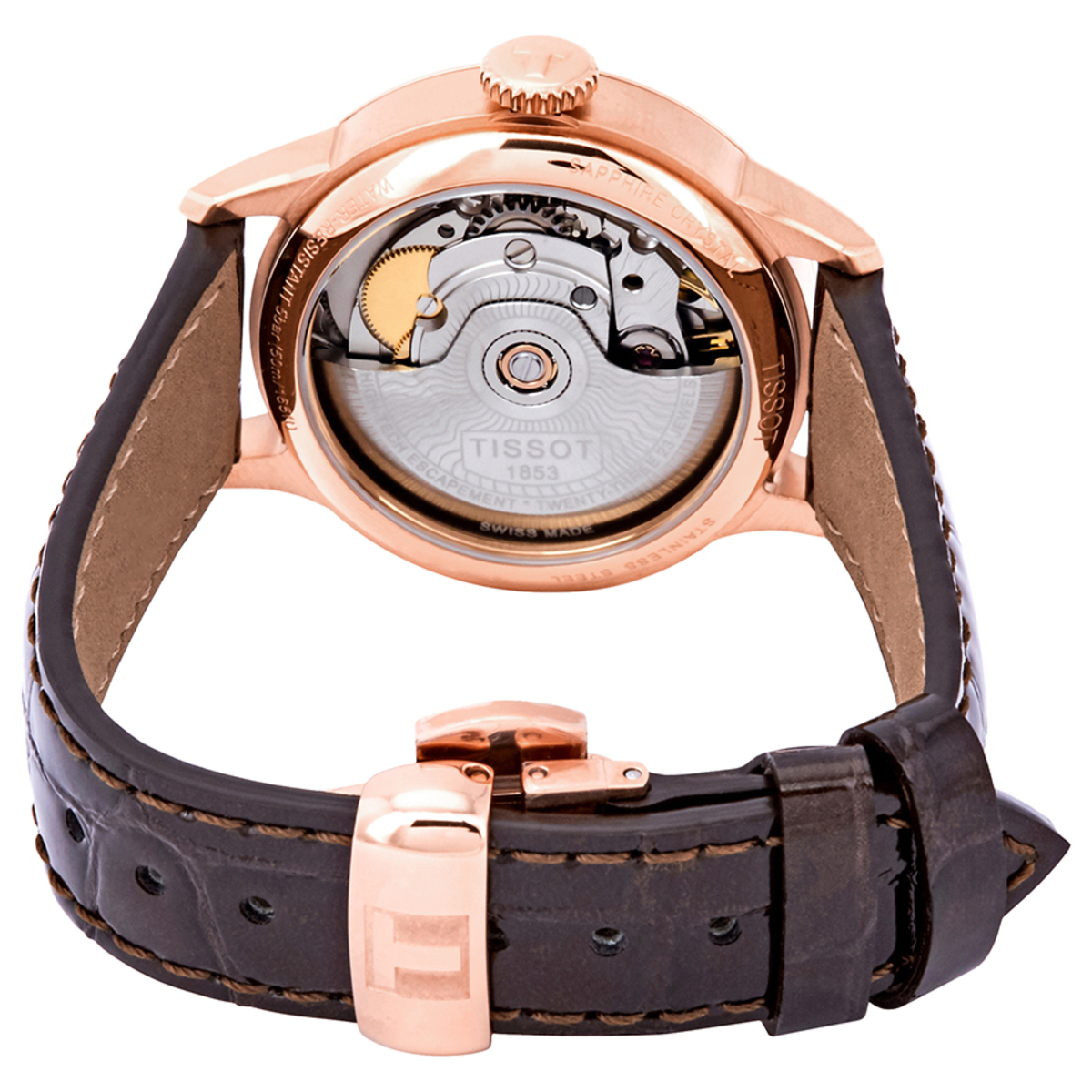  Đồng Hồ Nữ Tissot Chemin des Tourelles Automatic 'Brown' Dial 