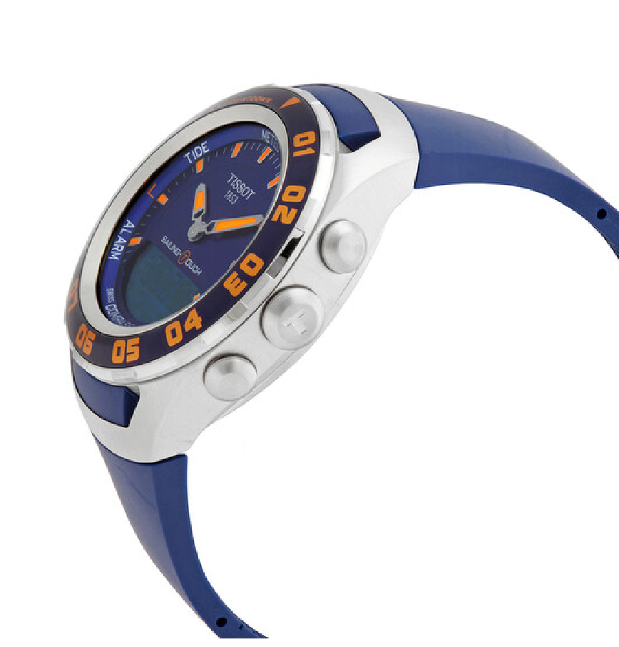  Đồng Hồ Nam Tissot Sailing Touch Perpetual World Time Chronograph 'Blue' Dial 