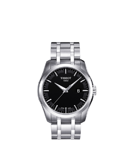  Đồng Hồ Nam Tissot Couturier Black Dial Stainless Steel 