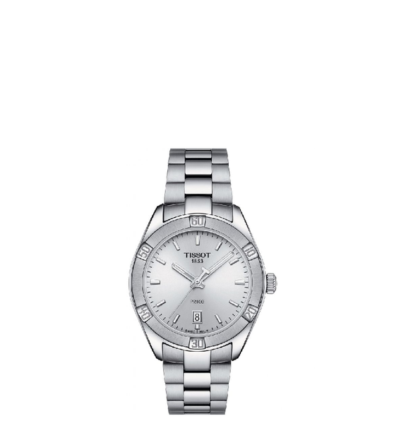  Đồng Hồ Nữ Tissot PR100 Silver Dial Stainless Steel 