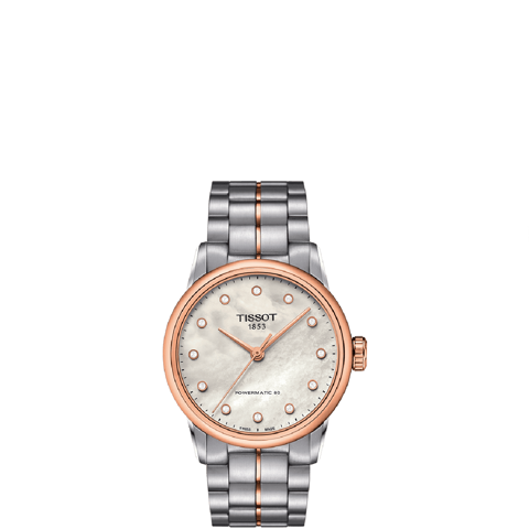  Đồng Hồ Nữ Tissot Luxury Automatic Diamond Mother Pearl Dial 'White' 