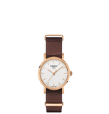  Đồng Hồ Nữ Tissot Everytime White Dial 'Brown' 