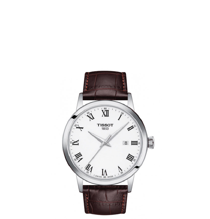  Đồng Hồ Nam Tissot T-Classic Quartz 'White' Dial 