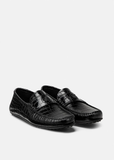  Giày Nam Versace La Medusa Loafers 'Black Leather' 